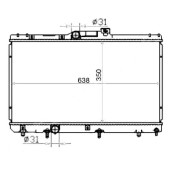 Радиатор TOYOTA COROLLA / SPRINTER / CARIB / LEVIN / TRUENO / SPACIO 91-02 <b>SAT TY0001-110</b>