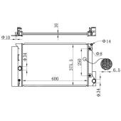 Радиатор TOYOTA COROLLA #E150 АКПП / AURIS 06- / AVENSIS / VERSO / RUMION 09- (левый руль) (пластинчатый) <b>SAT TY0001-150</b>