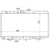 Радиатор TOYOTA COROLLA / CORONA / CARINA АT170 / SPRINTER / LEVIN / TRUENO / CARIB 87-92 <b>SAT TY0002-AT170</b>