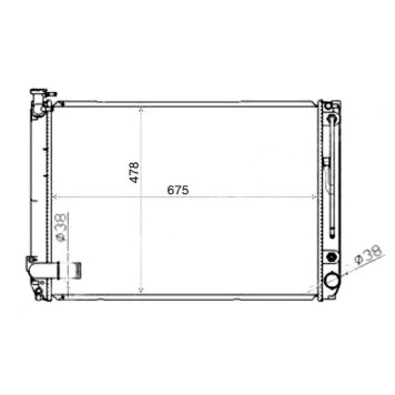 Радиатор TOYOTA HARRIER / LEXUS RX350 2GR V6 3.5 06-08 <b>SAT TY0003-2GR</b>