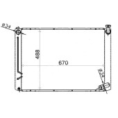 Радиатор TOYOTA HARRIER 2AZ-FE 03-06 <b>SAT TY0003-ACU30</b>