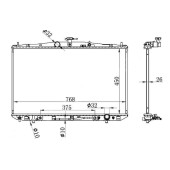 Радиатор LEXUS RX270 09- <b>SAT TY0003-RX270</b>