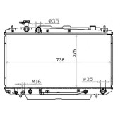 Радиатор TOYOTA RAV4 1ZZ 1.8 00-05 <b>SAT TY0004-ZCA20</b>