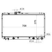 Радиатор TOYOTA ALTEZZA / LEXUS IS200 / IS300 1GFE / 2JZGE 98-05 <b>SAT TY00055</b>