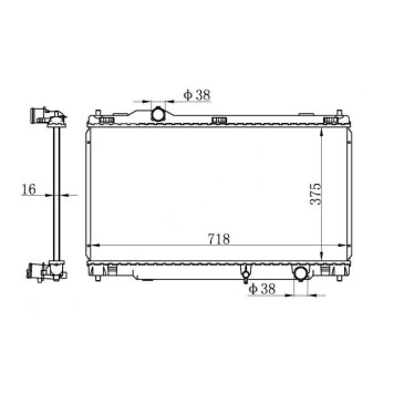 Радиатор LEXUS IS250 05- <b>SAT TY0005-20</b>