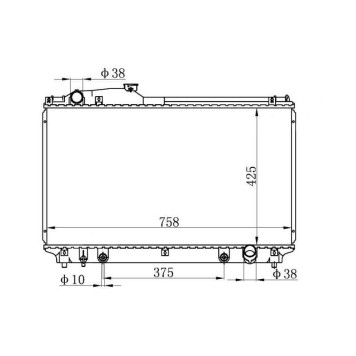 Радиатор LEXUS LS430 / TOYOTA CELSIOR 01-06 <b>SAT TY0007-01</b>
