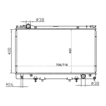 Радиатор LEXUS LS400 / CELSIOR UCF20 94-01 <b>SAT TY0007-F20</b>