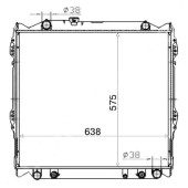 Радиатор TOYOTA LAND CRUISER PRADO / SURF / 4-RUNNER Diesel 95-02 <b>SAT TY0008-J95D-3R</b>