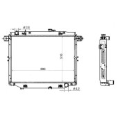 Радиатор TOYOTA LAND CRUISER 100 1HDFTE 4.2 98-07 DIESEL <b>SAT TY0009-100D</b>