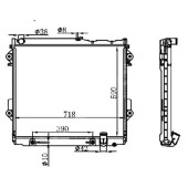 Радиатор TOYOTA LAND CRUISER 200 1VDFTV 07- <b>SAT TY0009-200-4.5</b>