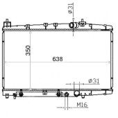 Радиатор TOYOTA PROBOX / SUCCEED 1NDTV 1.4 02-03 <b>SAT TY000W10-ND</b>