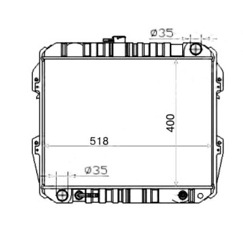 Радиатор TOYOTA SURF / HILUX / 4RUNNER 2 / 3Y 89-95 <b>SAT TY0013</b>