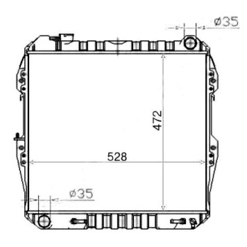 Радиатор TOYOTA SURF / HILUX / 4-RUNNER V6 3.0 89-95 <b>SAT TY0013-V6</b>