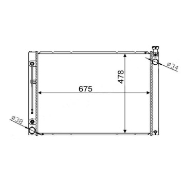 Радиатор TOYOTA ALPHARD 1MZ 02- <b>SAT TY0030-MNH10</b>