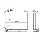 Радиатор TOYOTA DYNA / HIACE / TOYO ACE 2L / 3L LY2# 95-99 MT <b>SAT TY0061</b>