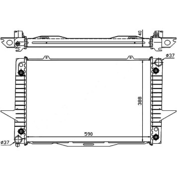 Радиатор VOLVO 850 / S70 / V70 2.0T / 2.3T / 2.5T 91-00 <b>SAT VL0001</b>