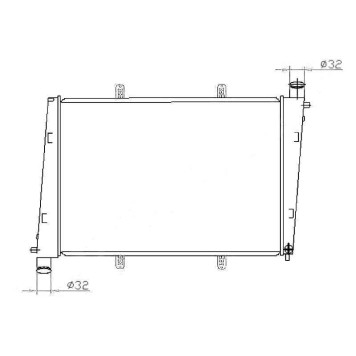 Радиатор VOLVO S40 / V40 1.9 / 2.0T 95- <b>SAT VL0002-2.0T</b>