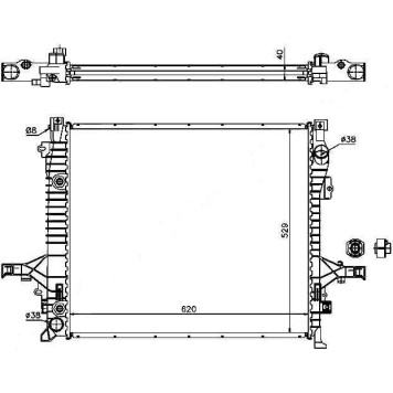 Радиатор VOLVO XC90 02- <b>SAT VL0006</b>