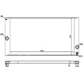 Радиатор VOLVO S40 / C30 / V50 2.4 / 2.5T 03- <b>SAT VL0007</b>