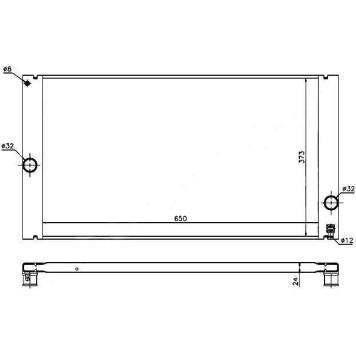 Радиатор VOLVO S40 / C30 / V50 2.4 / 2.5T 03- <b>SAT VL0007</b>