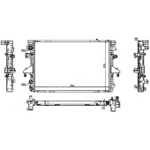 Радиатор VOLKSWAGEN Transporter T5 1.9TD / 2.0 / 3.2 03- <b>SAT VW0009</b>