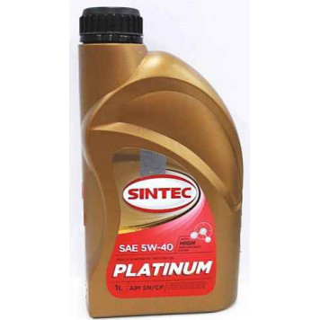 Sintec Платинум 5W-40 SN/CF (1л) масло моторное синтетическое