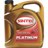 Sintec Платинум 5W-40 SN/CF (4л) масло моторное синтетическое