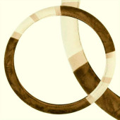 Оплетка на руль L (39см) SKYWAY Arctic-4, коричневая, иск.короткий мех