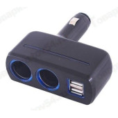 Разветвитель прикуривателя на 2 гнезда + 2USB (кроме ВАЗ 2101-21099) <b>SKYWAY S02301019</b>