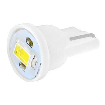 Лампа (LS10) светодиодная T10-SMD (W2,1x9,5d) б/ц 1 SMD, белая 12V-1