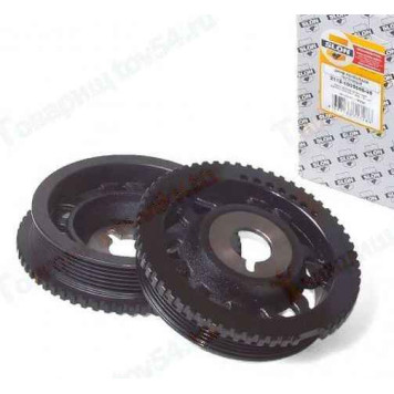 Шкив коленвала ВАЗ 2112 под ремень генератора (под шпонку) цельный чугун <b>SLON 2112-1005060-25</b>