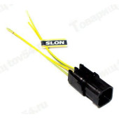 Колодка жгута бензонасоса, датчика кислорода ВАЗ, 4 конт. штыревая с проводами <b>SLON SLRK-306</b>
