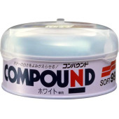Полироль абразивный крупный SOFT99 Rubbing Compound W для белых а/м, 200 гр