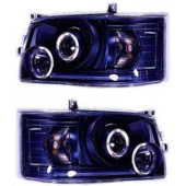 Фара TOYOTA HIACE / QUANTUM 05- черный диоды тюнинг комплект лев.+прав. <b>SONAR PF-SN-D12-1108P-RDBM2</b>