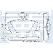 Колодки тормозные передние <b>STARKE 173613</b>