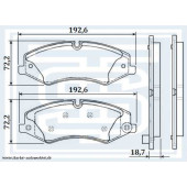 Колодки тормозные LANDROVER RANGE ROVER IV передние <b>STARKE 177705</b>