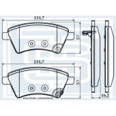 Тормозные колодки пер sx4 remsa <b>STARKE 179889</b>