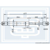 Амортизатор багажника <b>STARKE 186037</b>