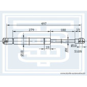 Амортизатор багажника 189-023 <b>STARKE 189023</b>