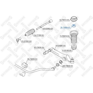 Подшипник опоры ст.амортиз. <b>STELLOX 2673004SX</b>
