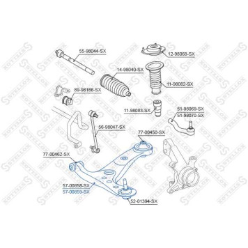 Неоригинальная запчастb <b>STELLOX 5700859SX</b>