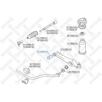 Сайлентблок рычага внутренний <b>STELLOX 8773030SX</b>
