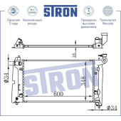 Радиатор двигателя (гарантия 3 года, увеличенный ресурс) <b>STRON STR0001</b>