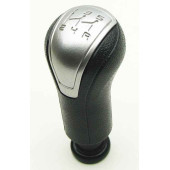 Ручка рычага КПП ВАЗ 2190 Гранта, 2170 Приора серебристая вставка (2190-1703088)