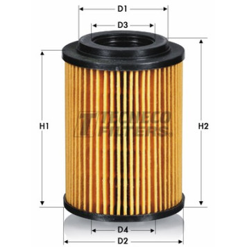 Фильтр масляный HONDA ACCORD IX, CIVIC V <b>TECNECO OL010434E</b>