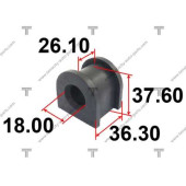 Втулка стабилизатора задняя MITSUBISHI LANCER X 2007- <b>TENACITY ASBMI1013</b>