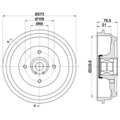 Тормозной барабан <b>TEXTAR 94037900</b>
