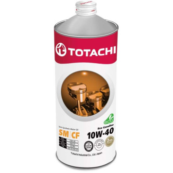 Масло моторное полусинтетическое 1л 10w40 SM/CF Totachi Eco Gasoline 4562374690387