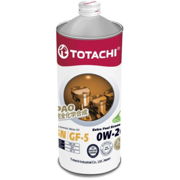 Масло моторное синтетическое Extra Fuel Economy 0W-20 SN, GF-5 1л <b>TOTACHI 4562374690615</b>