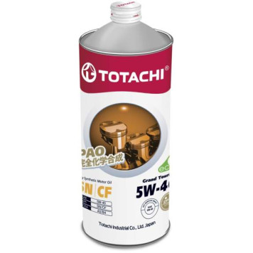 Масло моторное синтетическое Grand Touring 5W-40 SN / CF, A3 / B4 1л <b>TOTACHI 4562374690837</b>